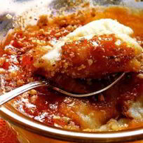 Рецепт Манной каши с карамелью и орехами