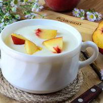 Рецепт Манной каши с персиками