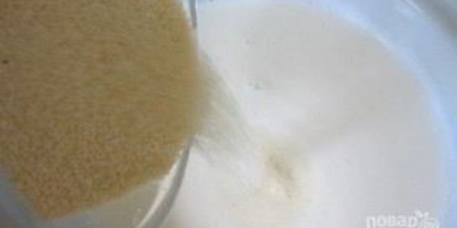 Рецепт манной каши с ягодами