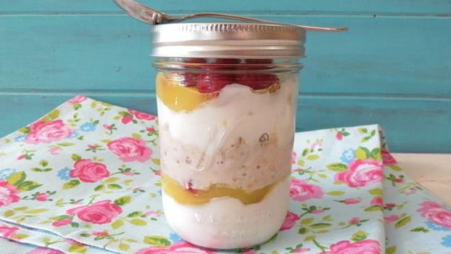 Рецепт ленивой овсянки на кефире