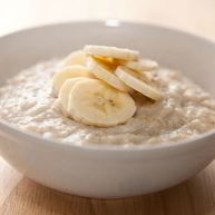 Рецепт Овсяной каши на молоке с бананом