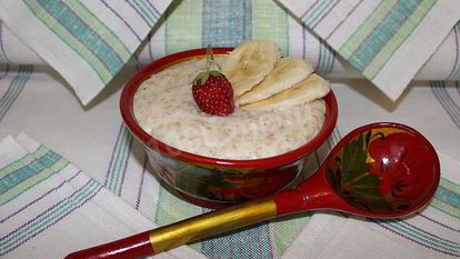 Рецепт Овсяной каши с бананом