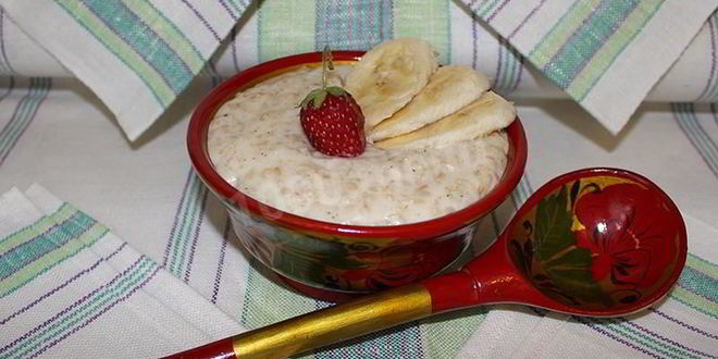 Рецепт овсяной каши с бананом