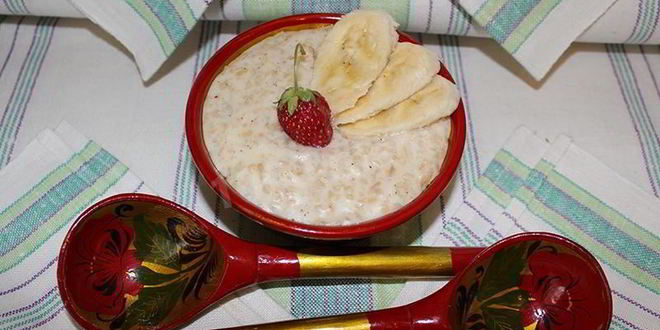 Рецепт овсяной каши с бананом