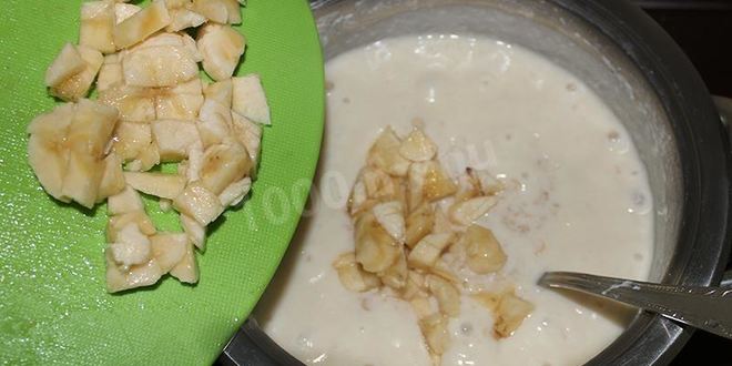 Рецепт овсяной каши с бананом