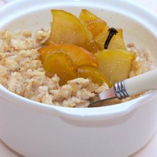 Рецепт Овсяной каши с карамельными яблоками