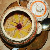 Рецепт Овсяной каши с орехами и яблоками в духовке