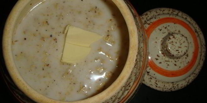 Рецепт овсяной каши с орехами и яблоками в духовке