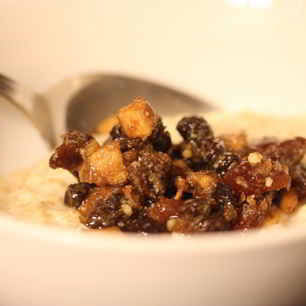 Рецепт Овсяной каши с пряным яблочным конфитюром