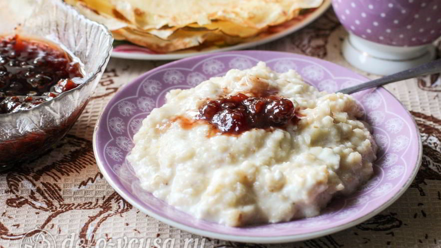 Рецепт овсяной каши с творогом