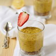 Рецепт Овсянки-десерта с изюмом и орехами