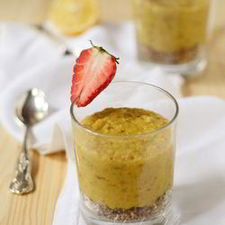 Рецепт Овсянки-десерта с изюмом и орехами