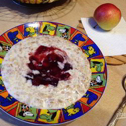 Рецепт Овсянки с вареньем