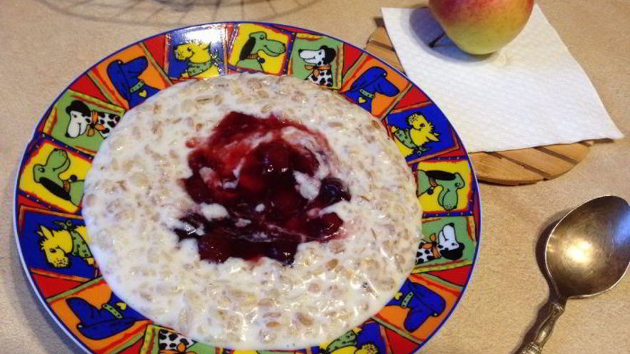 Рецепт овсянки с вареньем