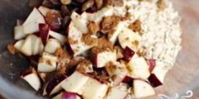 Рецепт овсянки с яблоками