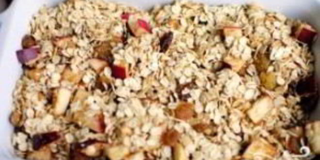 Рецепт овсянки с яблоками