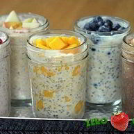 Рецепт Овсянки в банке с бананом и какао