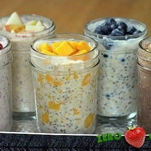 Рецепт Овсянки в банке с бананом и какао