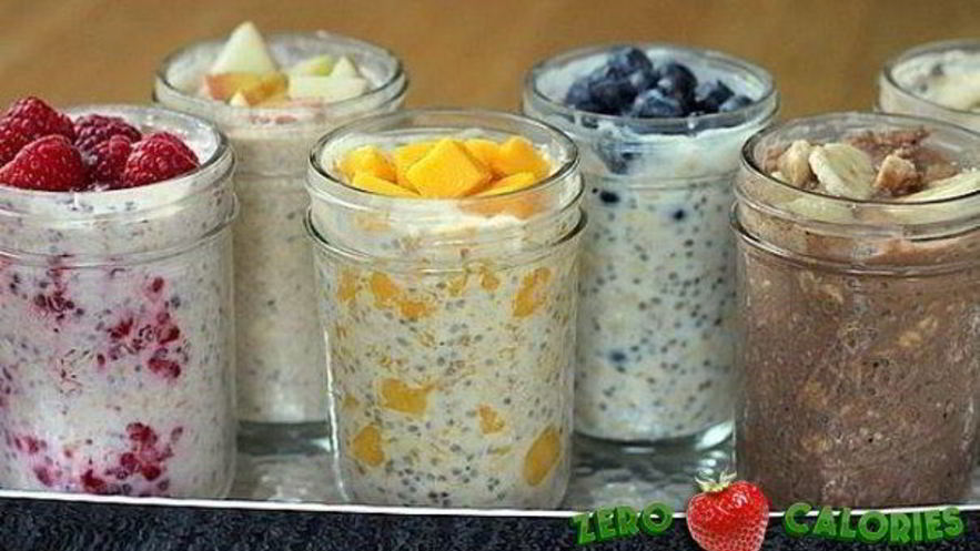 Рецепт овсянки в банке с бананом и какао