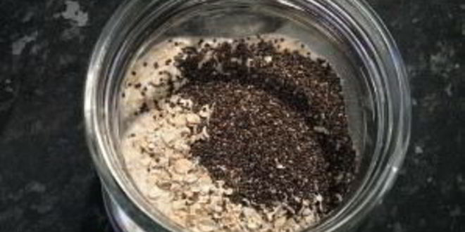 Рецепт овсянки в банке с отрубями и фруктами