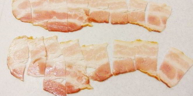 Рецепт пикантной овсянки с беконом и сыром