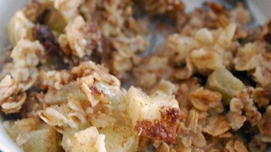 Рецепт запеченной овсянки с яблоками и специями