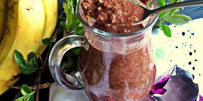 Рецепт завтрака шоколадная овсянка