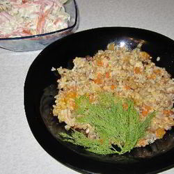 Рецепт Каши с курицей и курагой