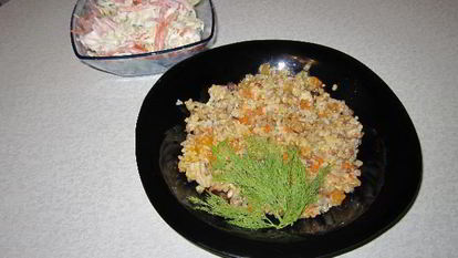 Рецепт Каши с курицей и курагой