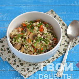Рецепт Перловой каши с грибами