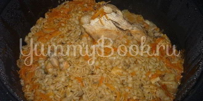 Рецепт перловой каши с томатом и курицей из мультиварки