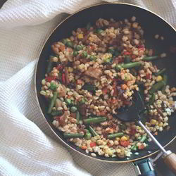 Рецепт Перловки с лесными грибами и овощами