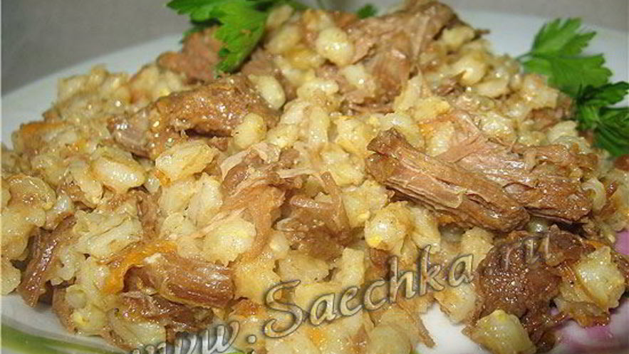 Рецепт перловки с тушенкой