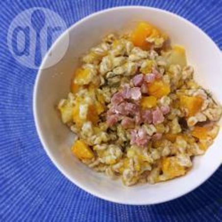 Рецепт Перловки с тыквой и грудинкой