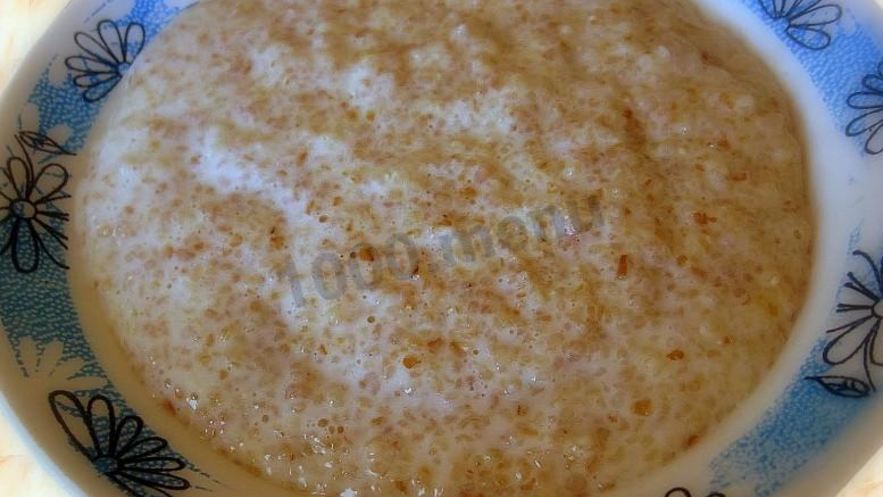 Рецепт пшеничной каши на воде со сливочным маслом в мультиварке