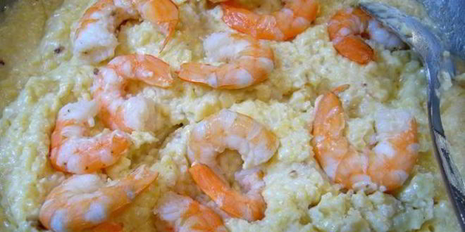 Рецепт каши пшенной с креветками
