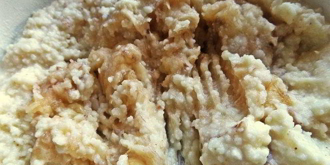 Рецепт каши пшенной, запеченной под персиком