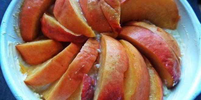 Рецепт каши пшенной, запеченной под персиком