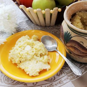 Рецепт Пшенной каши на молоке в духовке в горшочке