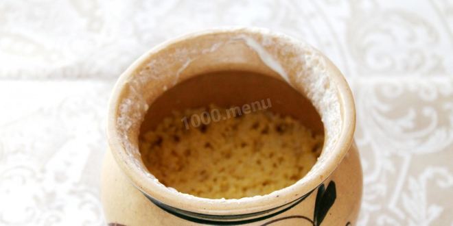 Рецепт пшенной каши на молоке в духовке в горшочке