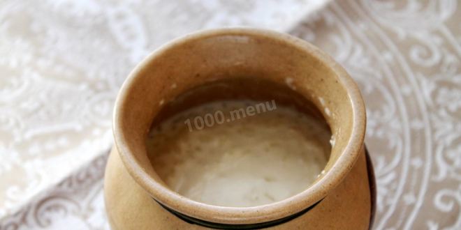 Рецепт пшенной каши на молоке в духовке в горшочке