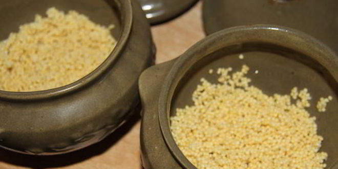 Рецепт пшенной каши с карамельными яблоками