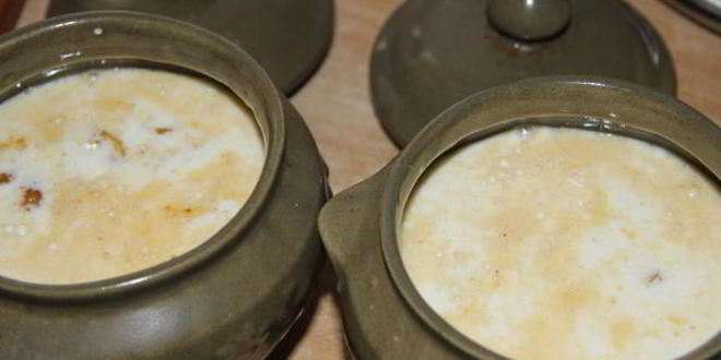 Рецепт пшенной каши с карамельными яблоками