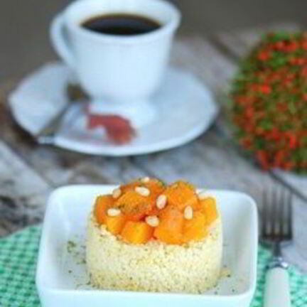 Рецепт Пшенной каши с медовой тыквой и кедровыми орешками