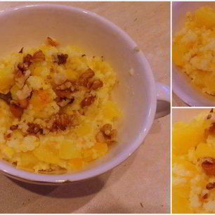 Рецепт Пшенной каши с тыквой и апельсином на пару