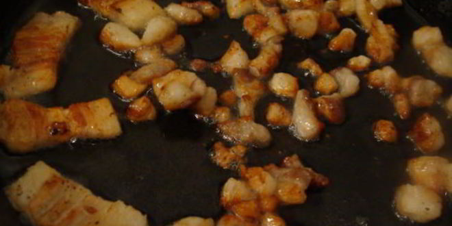 Рецепт пшенной каши со шкварками