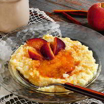 Рецепт Рисова-пшенной каша с персиками