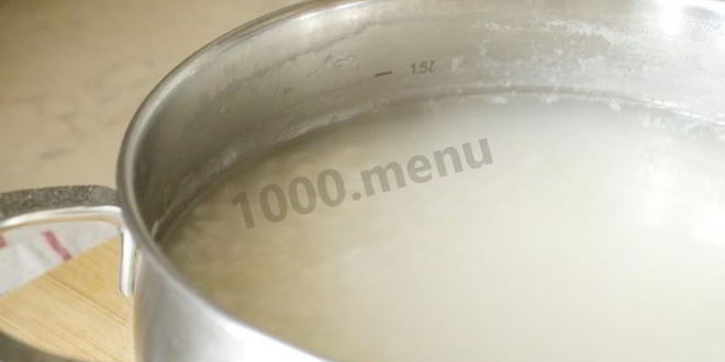 Рецепт рисовой каши на воде с топленым маслом