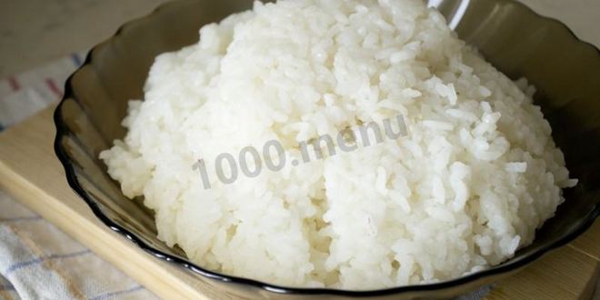 Рецепт рисовой каши на воде с топленым маслом