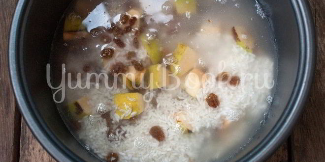 Рецепт рисовой каши с айвой в мультиварке